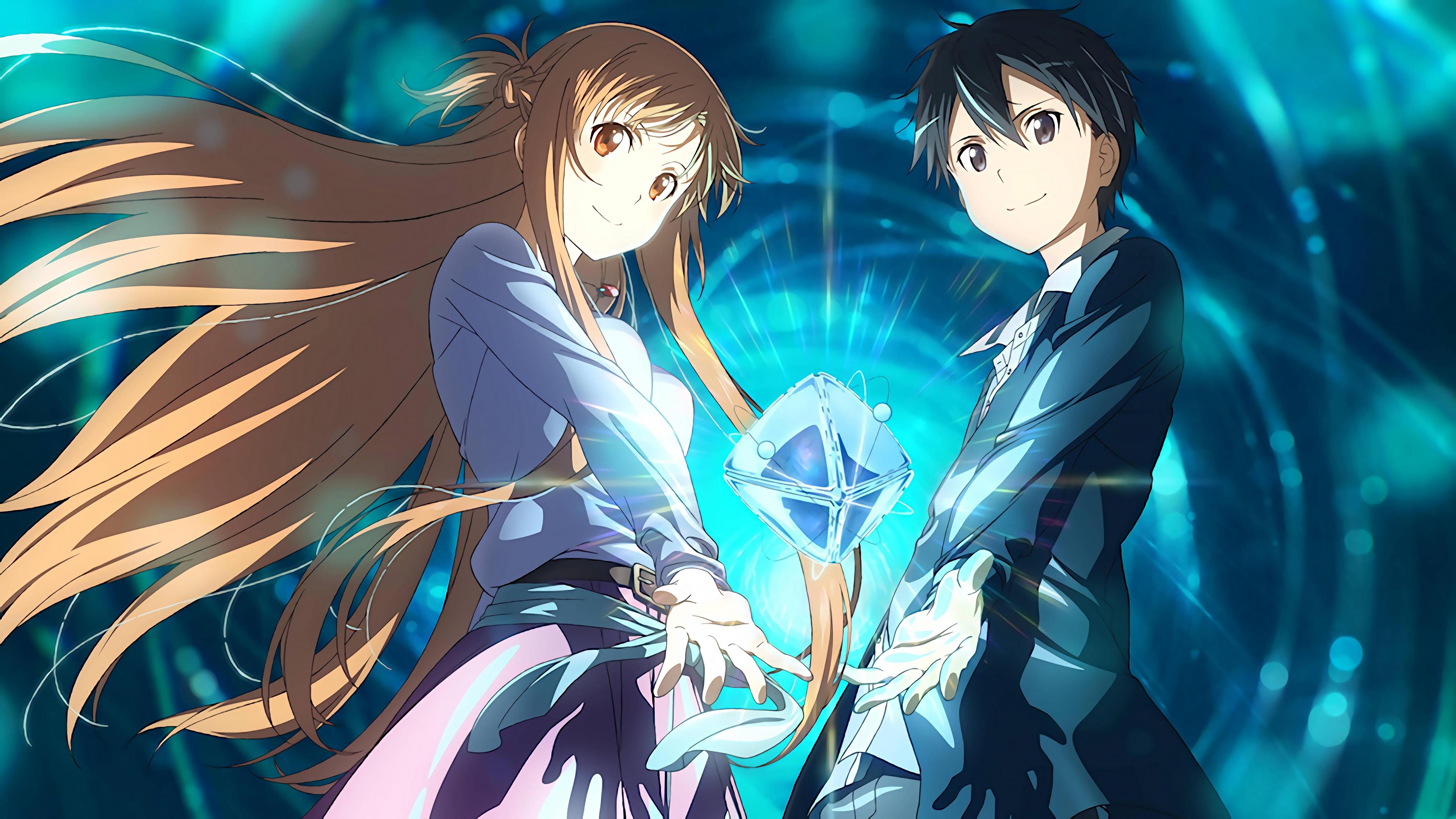 Kirito y Asuna de Sword art Online