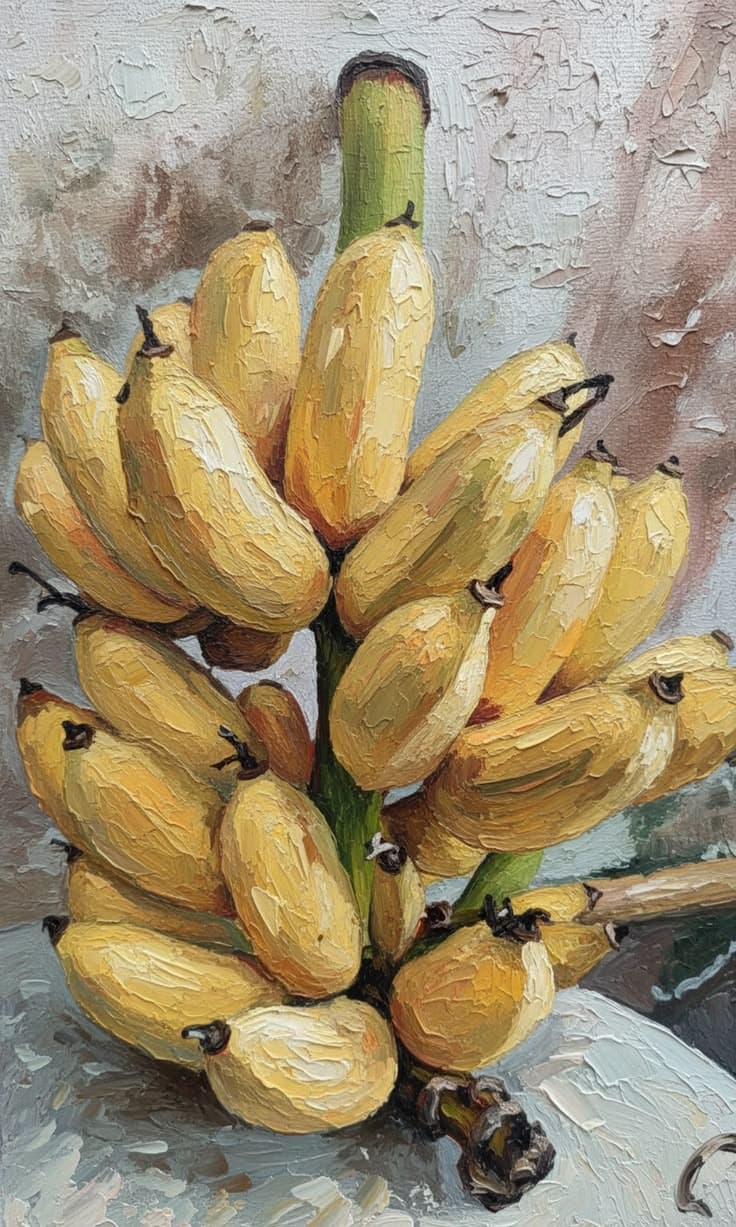 Mano de Cambur Lienzo