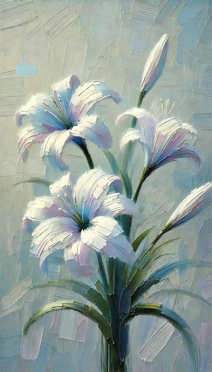 Flor Blanca Lienzo