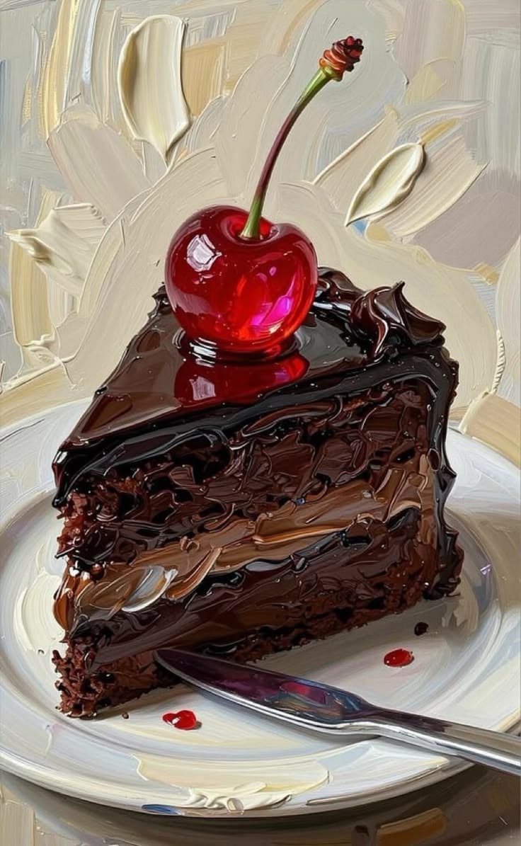 Torta de Chocolate Lienzo