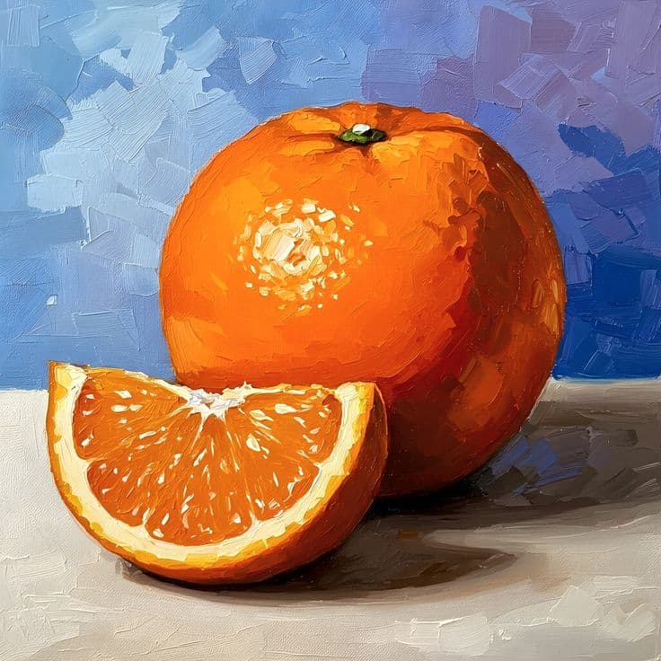 Naranja Lienzo