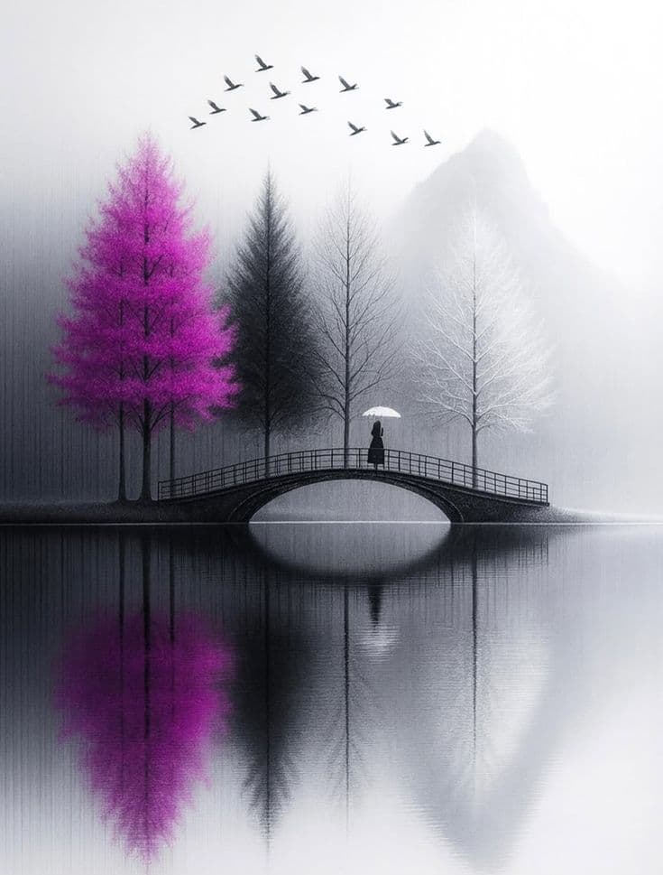 Lago Gris Morado