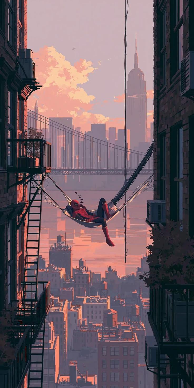 Spiderman en Hamaca